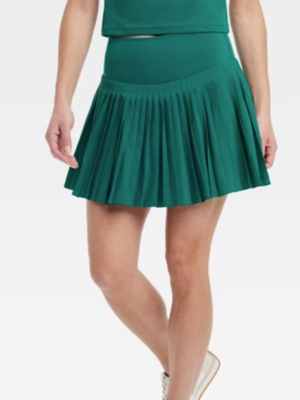 All in Motion Dark Green High-Rise Pleated Athletic Skort Size Medium